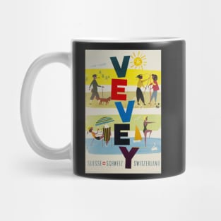 Vevey, Switzerland, Travel Poster Mug